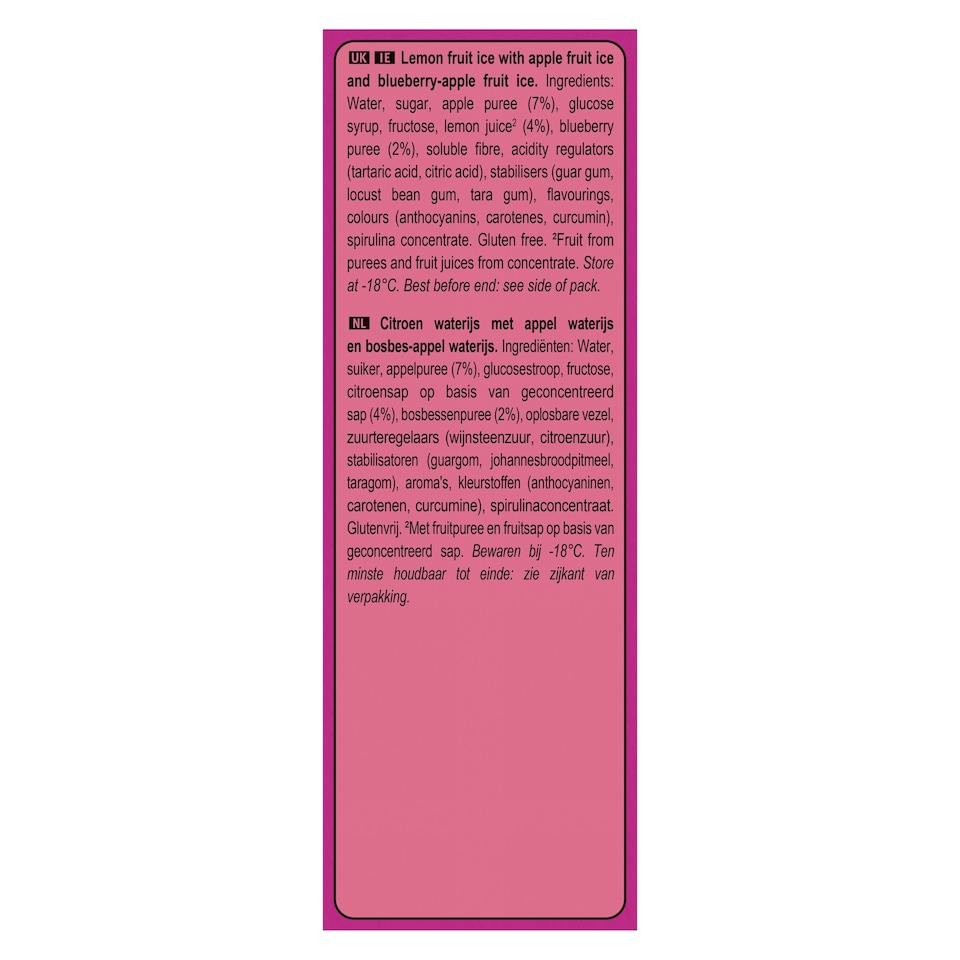 image 1 of Wall's Twister Fruit Zingerrr Ice Lollies 4x70ml