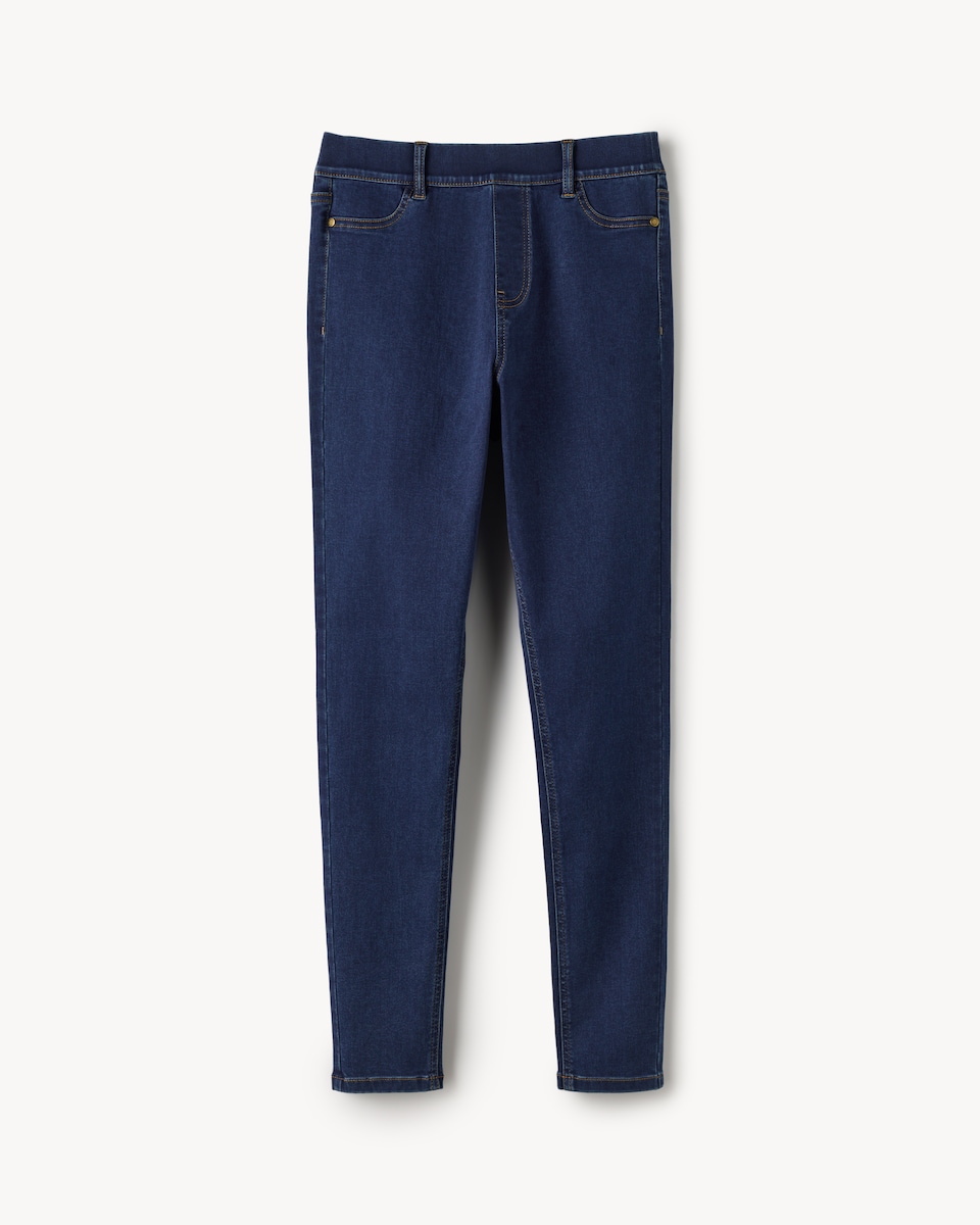 image 1 of F&F High Rise Jeggings in Navy