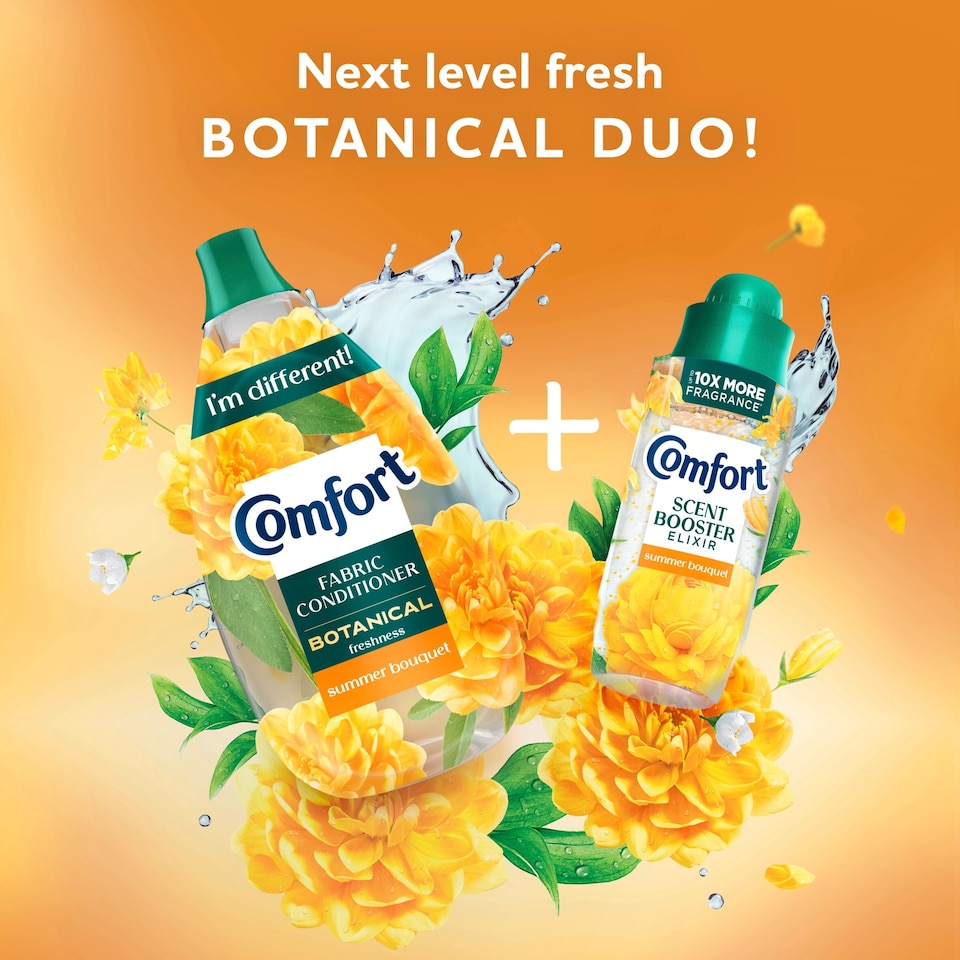 image 1 of Comfort Botanical Summer Bouquet Fabric Conditioner 38 Wash 570ml