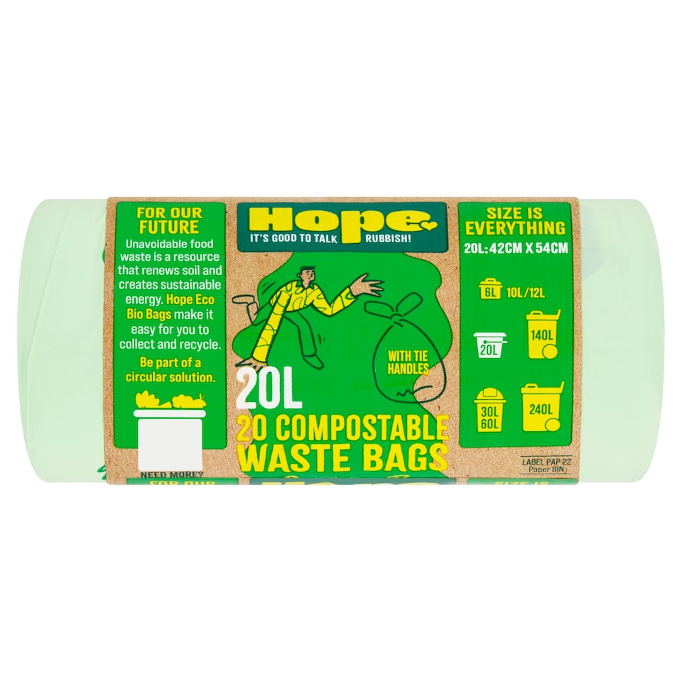 Hope Compostable 10 Bags 20 Litre