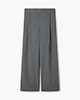 image 5 of F&F Pinstripe Pleated Wide Leg Co-ord Trousers in Grey