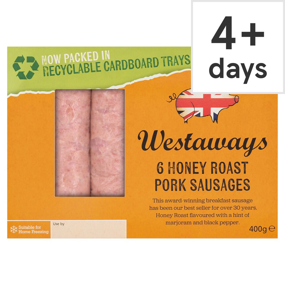 Westaways 6 Honey Roast Pork Sausages 400G (L)