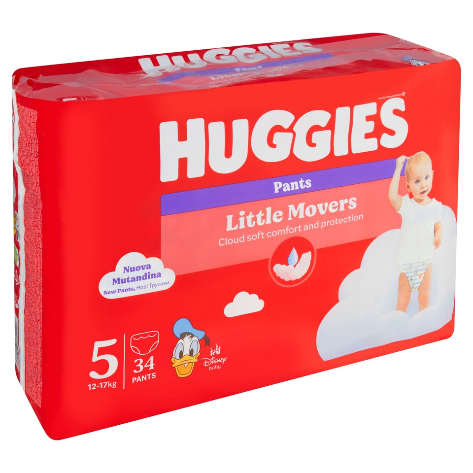 image 1 of Huggies Little Movers Pants Size 5 Children 12-17 kg 34 pcs
