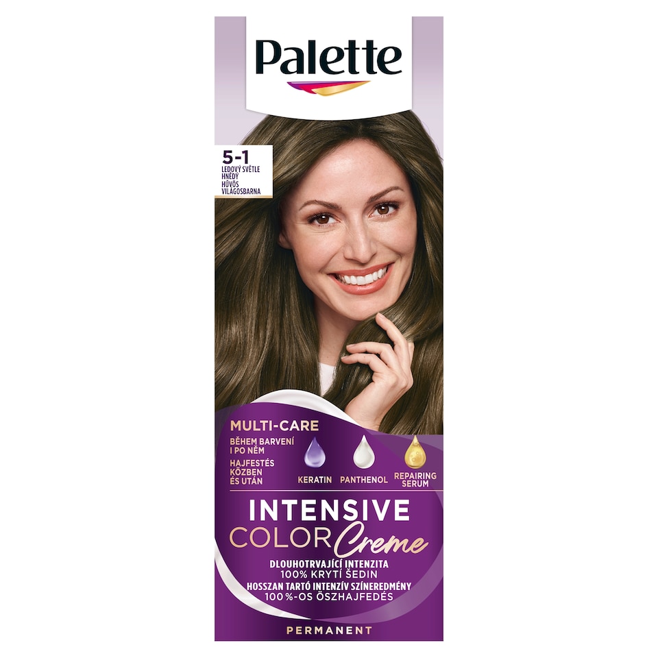 image 1 of Palette Intensive Color Creme Permanent Hair Dye 5-1 Cool Light Brown