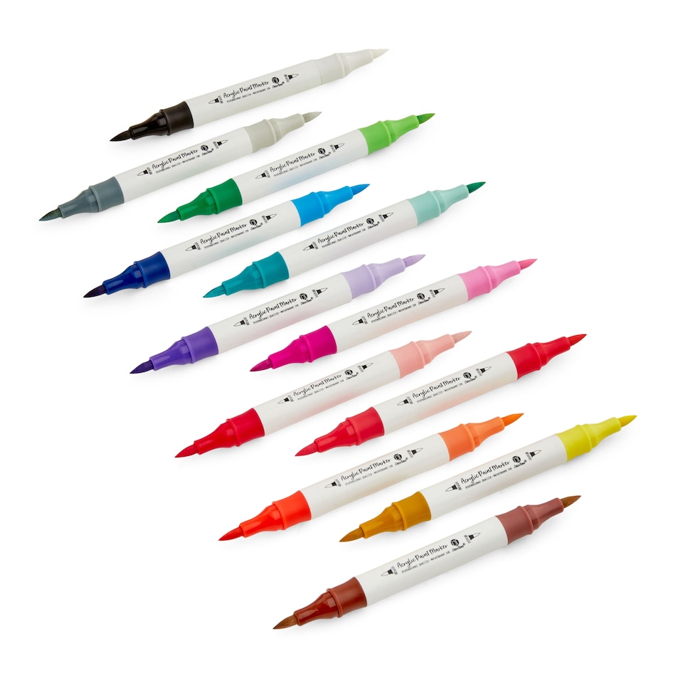 image 1 of Deco Time 12pk Acrylic Twinmarkers