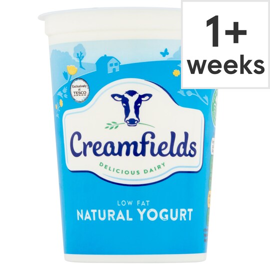 Creamfields Low Fat Natural Yogurt 500G Tesco Groceries