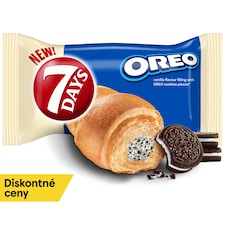 7 Days Croissant Oreo s vanilkovou príchuťou a kúskami kakaových sušienok 60g