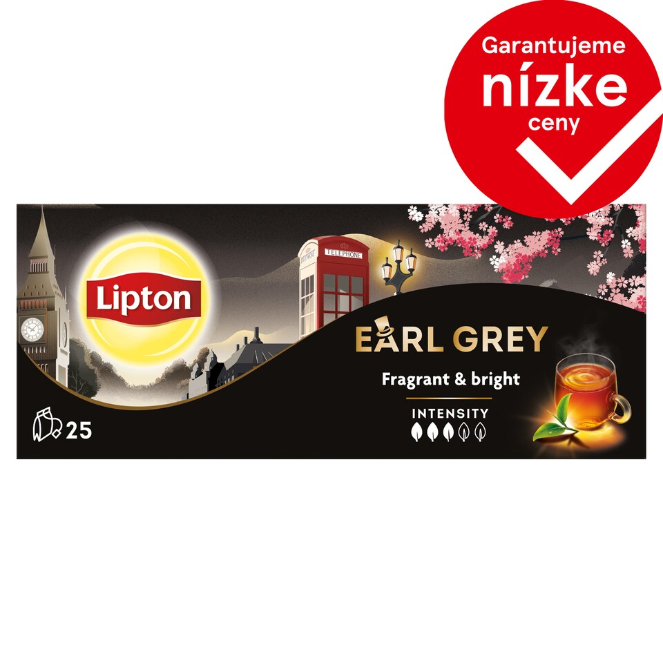image 1 of Lipton Earl Grey Black Flavored Tea 25 Bags 37.5 g
