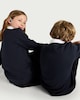 image 3 of F&F School Unisex 2-Pack Cotton Rich Sweatshirts in Navy