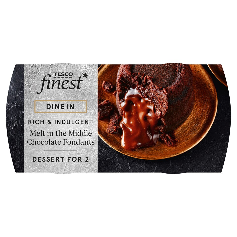 image 1 of Tesco Finest Dine In Melt in The Middle Chocolate Fondants 310g