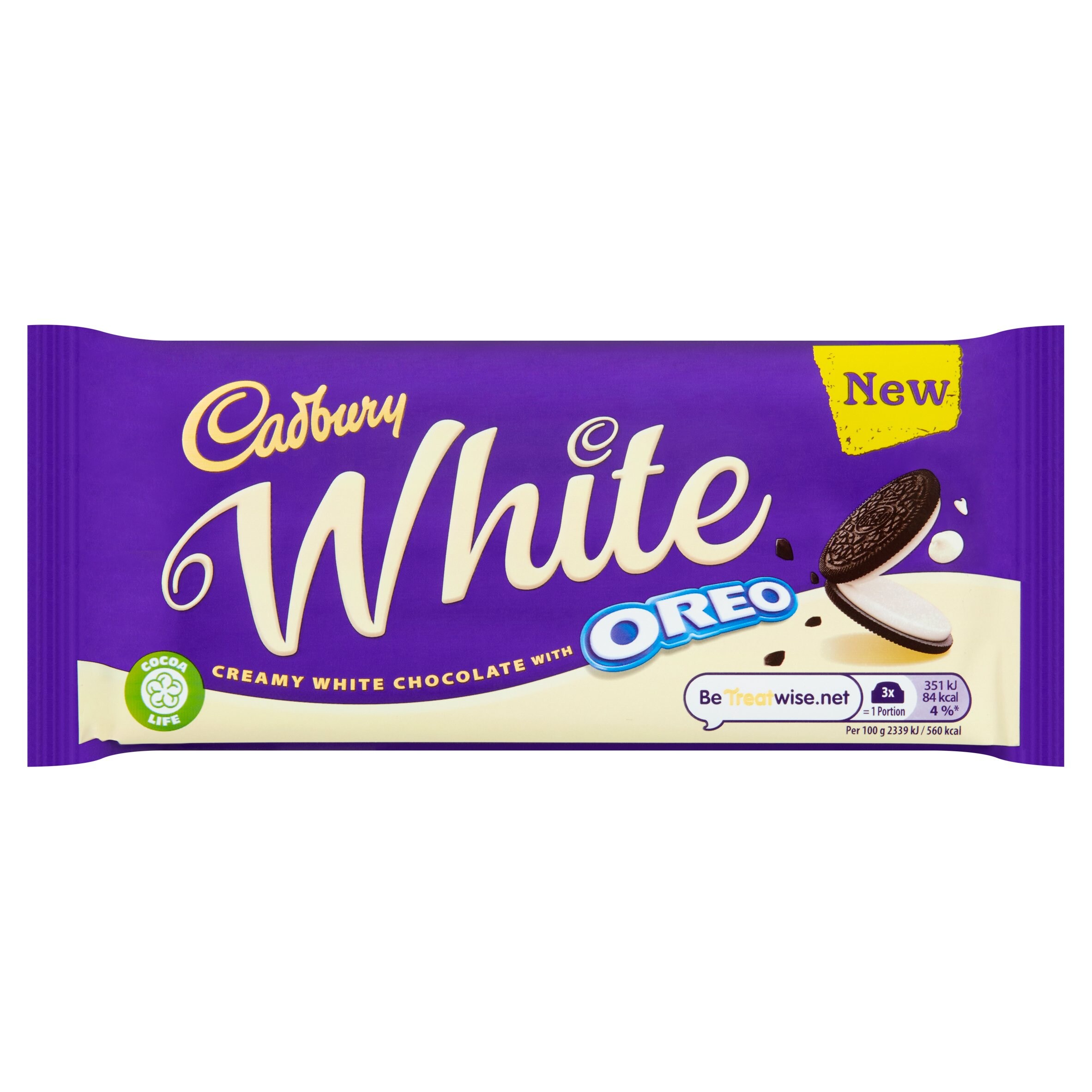 Cadbury Oreo White Chocolate Tablet 