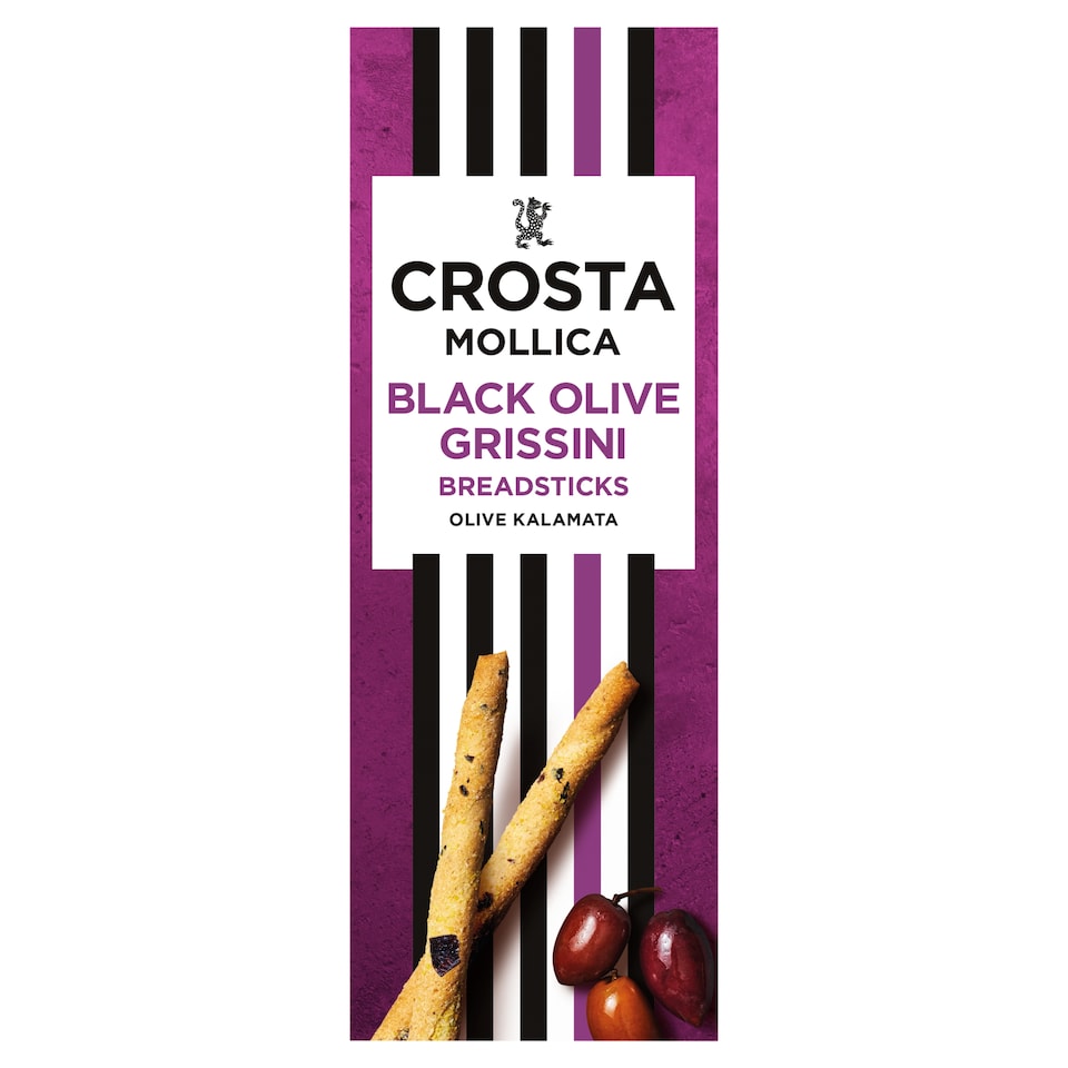 Crosta & Mollica Grissini Olive Breadsticks 140G