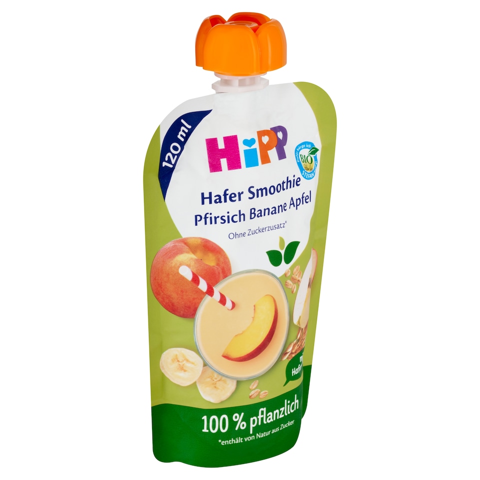 obrázok 1 z HiPP Bio ovsené smoothie jablko, broskyňa, banán 120 ml