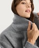 image 3 of F&F Double Breasted Long Coat with Wool in Grey