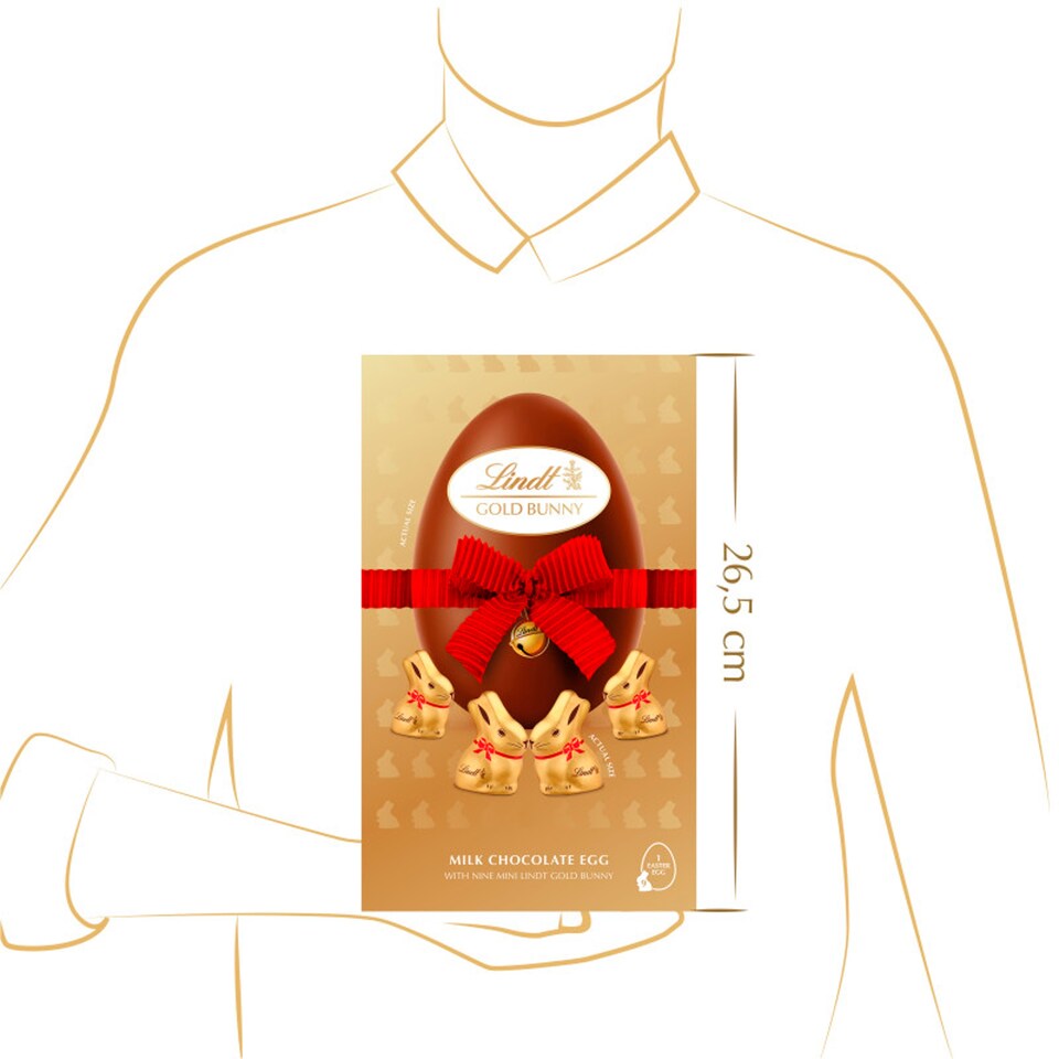 image 1 of Lindt Gold Bunny Milk Chocolate Egg 250g