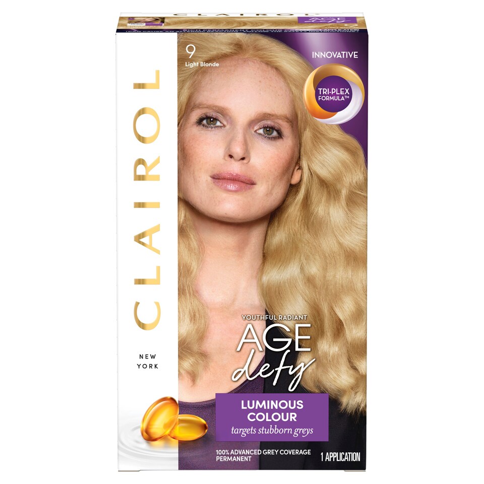 Clairol Nice ‘N Easy Age Defy. Permanent 9 Light Blonde Hair Dye