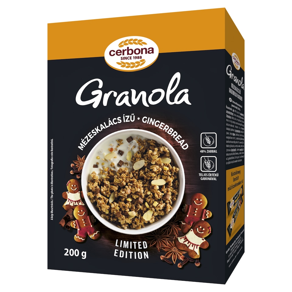 Cerbona mézeskalács ízű granola müzli 200 g