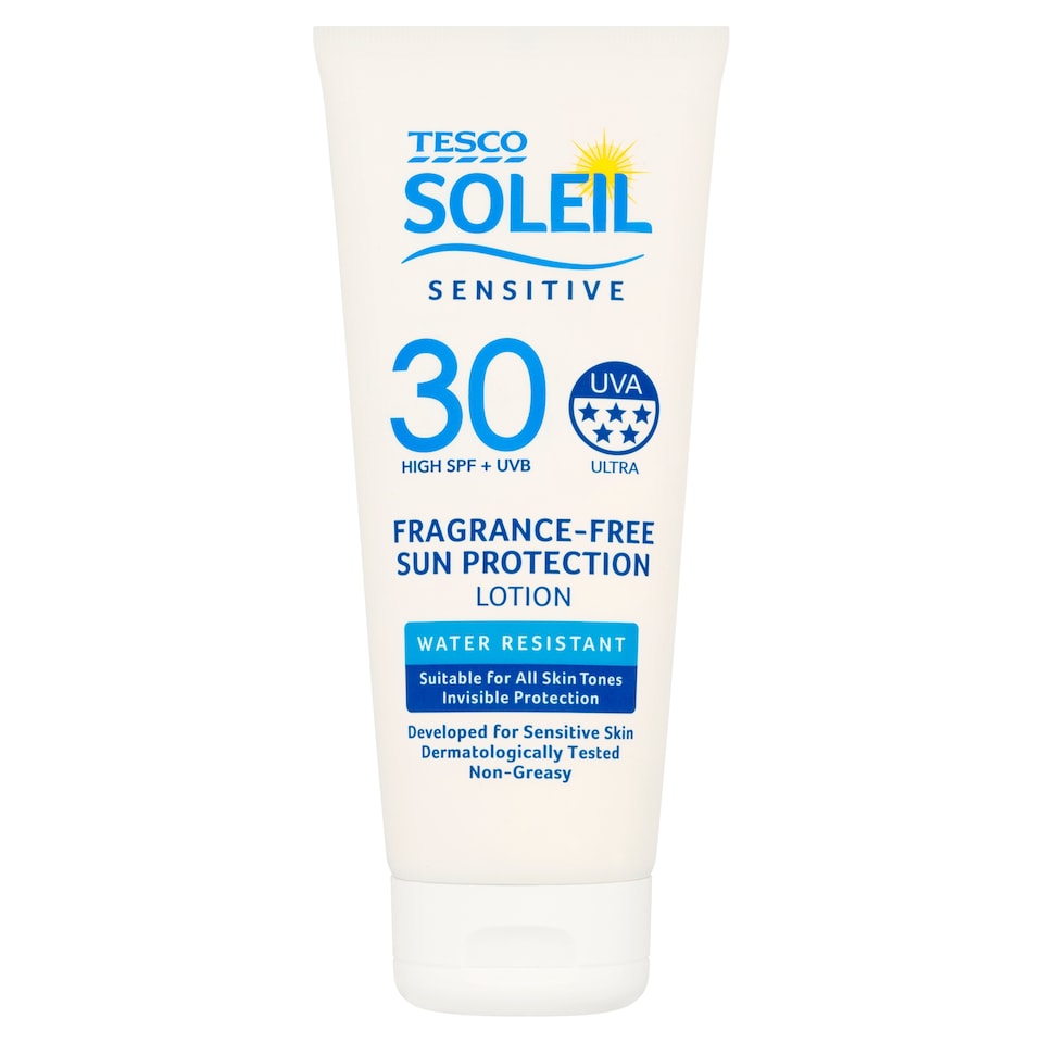 Tesco Soleil Sensitive Fragrance-Free Sun Protection Lotion SPF30 200ml