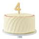 image 2 of Ginger Ray Rainbow Number 4 Candle