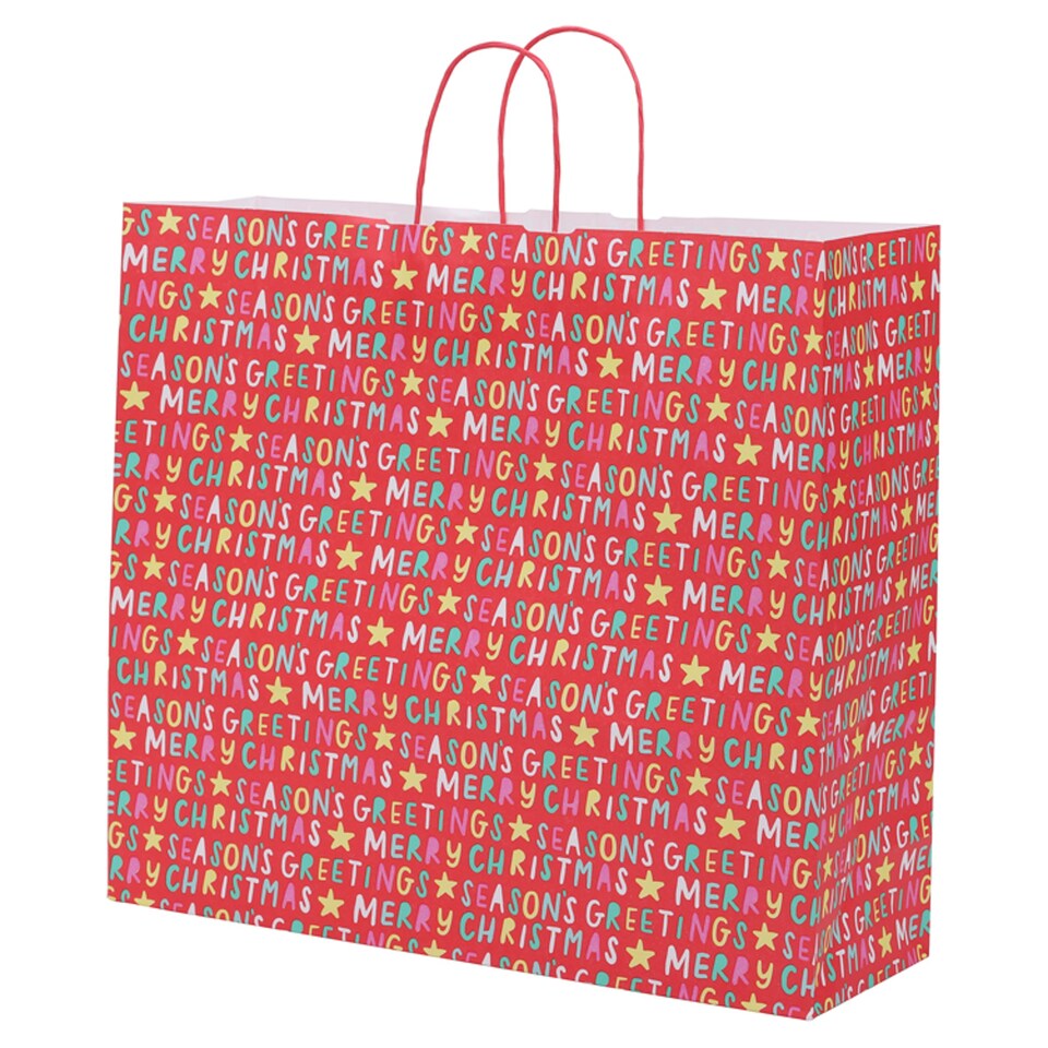 Tesco Merry Christmas Gift Bag Xl Tesco Groceries
