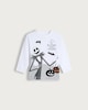 image 4 of Disney The Nightmare Before Christmas Print Pure Cotton Top in White