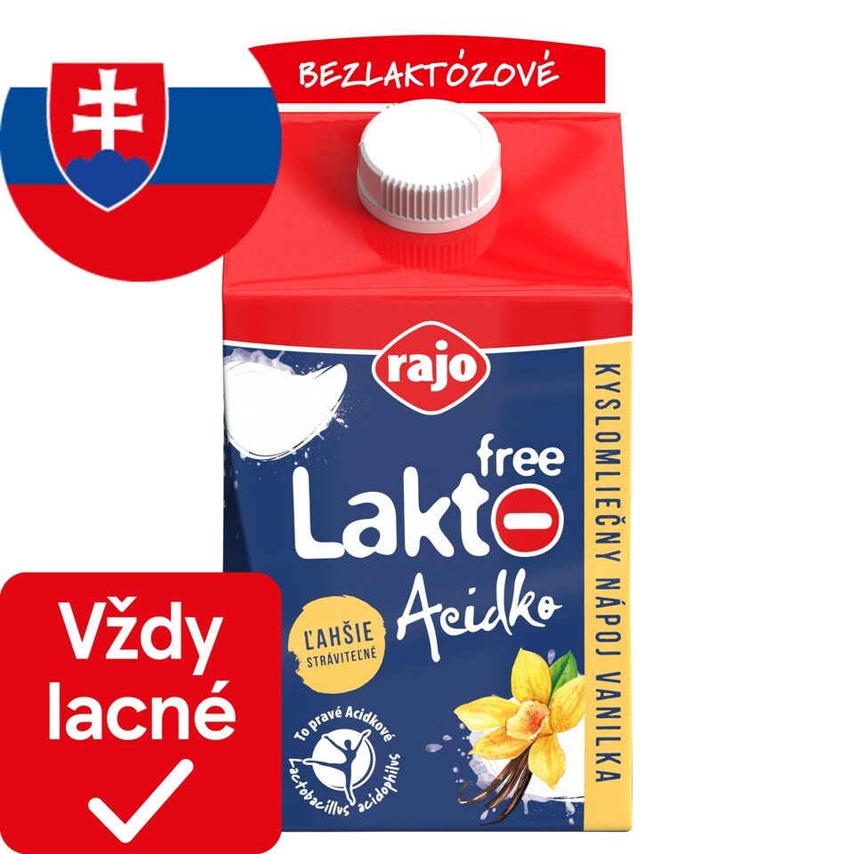 obrázok 1 z Rajo Lakto Free Acidko kyslomliečny nápoj vanilka 450 g