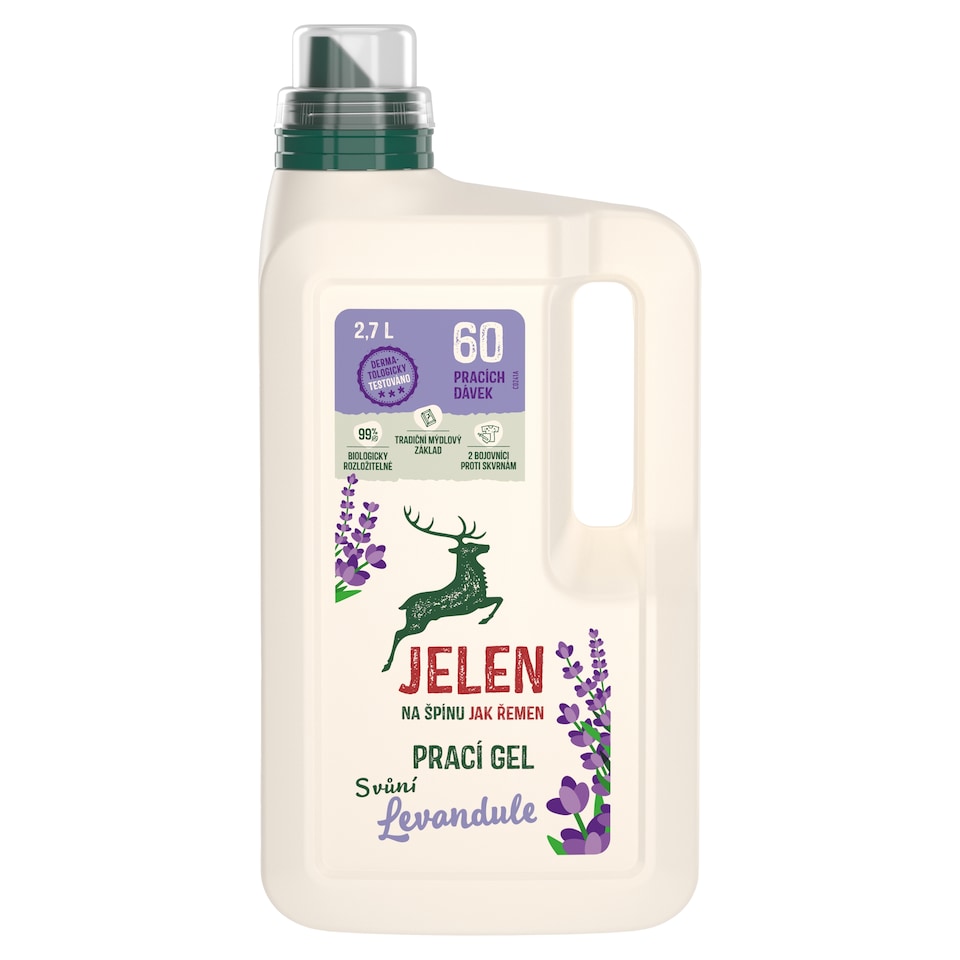 Jelen Universal Laundry Gel Lavender Fragrance 60 Washes 2.7L