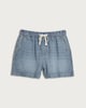 image 4 of F&F Pure Lyocell Drawstring Shorts in Blue