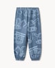 image 2 of F&F Boys Cotton Rich Vehicle Print Joggers in Blue
