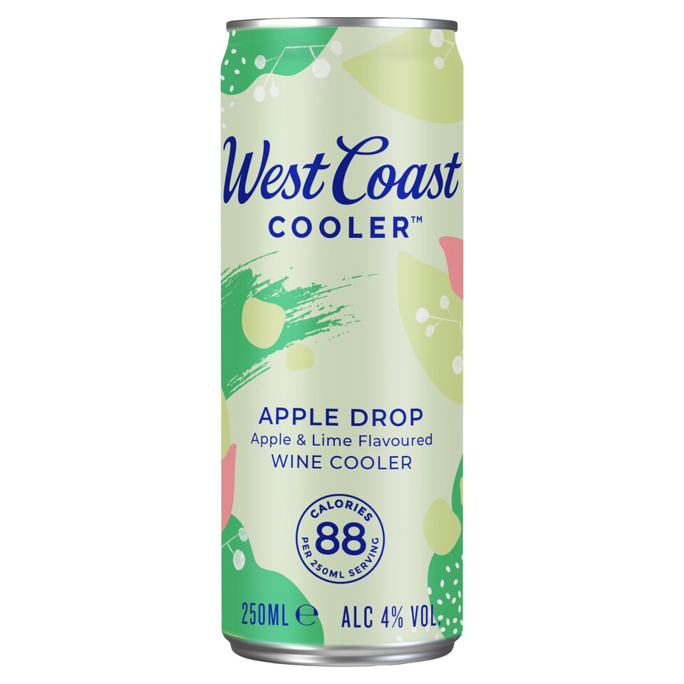 West Coast Cooler Apple Drop Lime 250ml