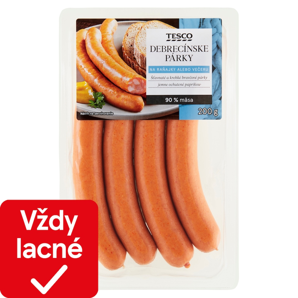 Tesco Debrecínske párky 200 g