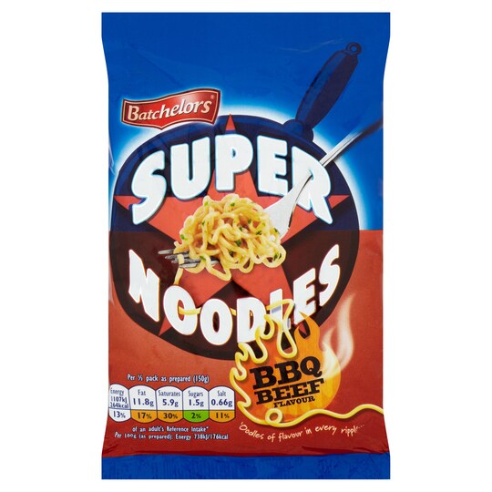 Batchelors Super Noodles Bbq Beef 100G Tesco Groceries