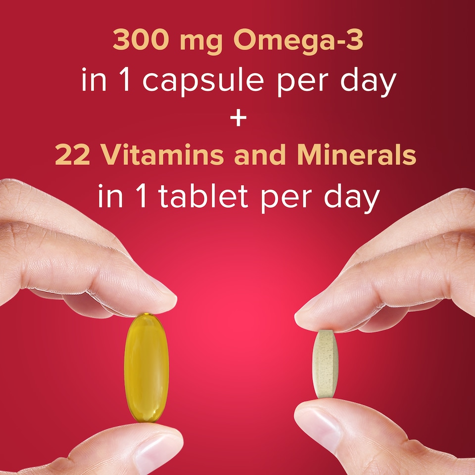 image 1 of Seven Seas Omega-3 & Multivitamins Man 50+ Duo Pack 60s