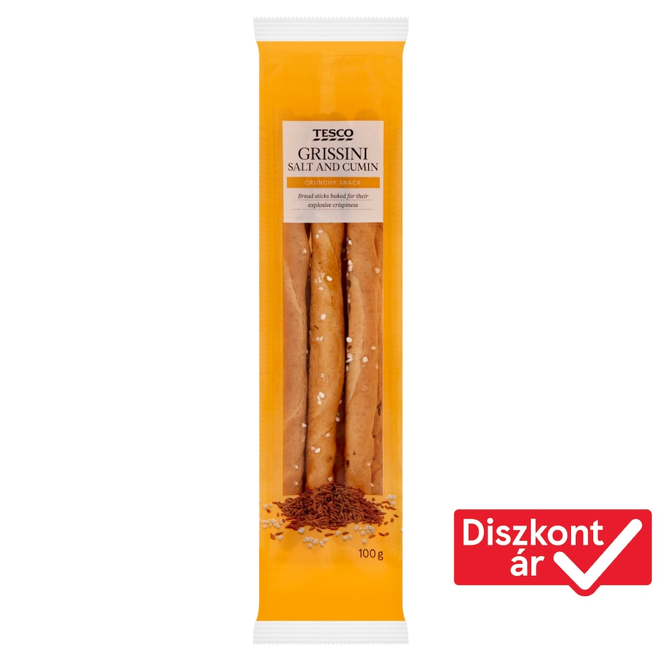 Tesco Grissini Salt and Cumin 100 g