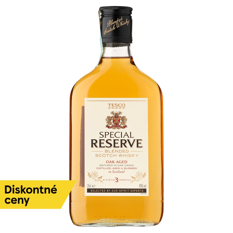 Tesco Special Reserve Blended Scotch Whisky 3 Years Old 40% 350 ml
