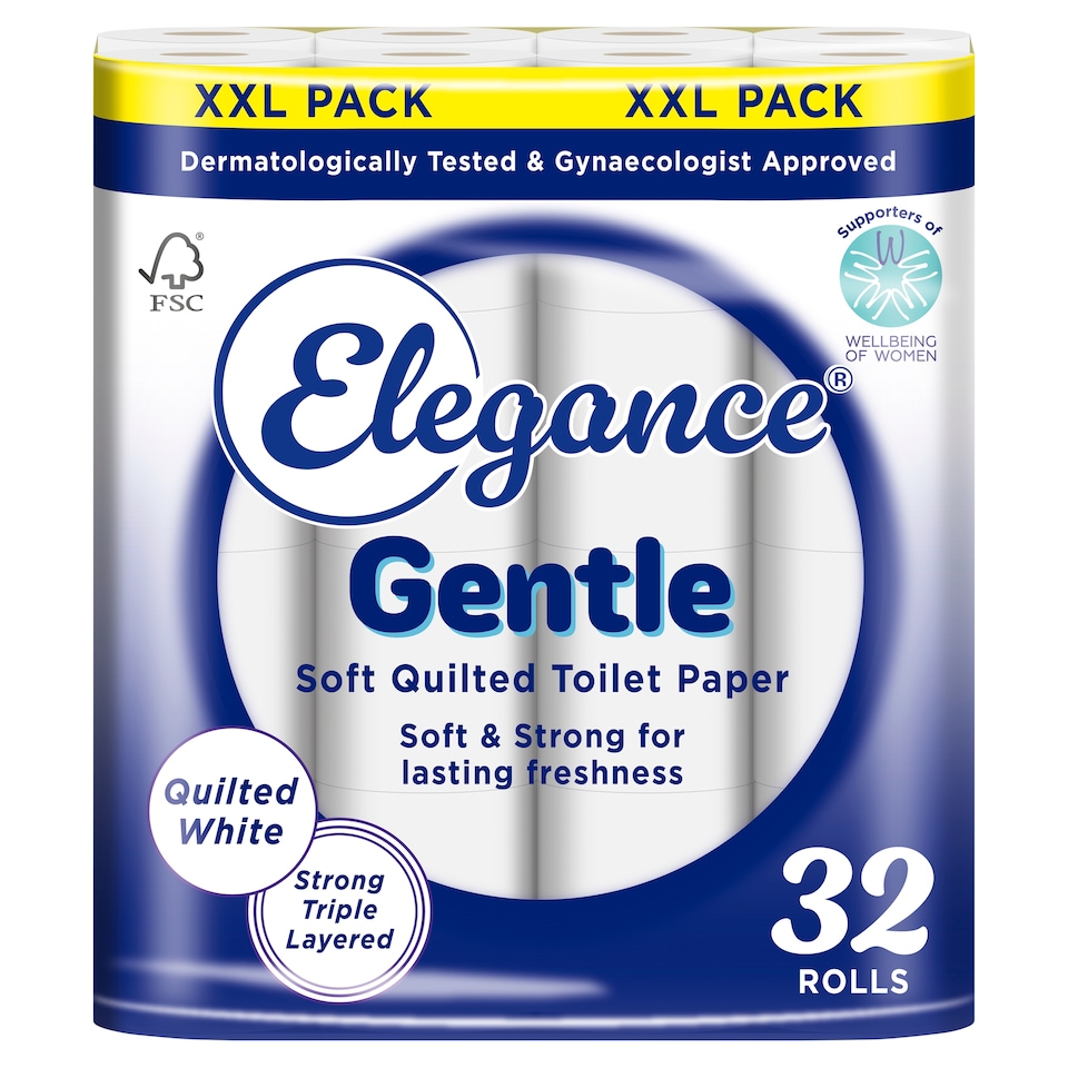 Elegance Feather Soft Toilet Tissue 32 Rolls