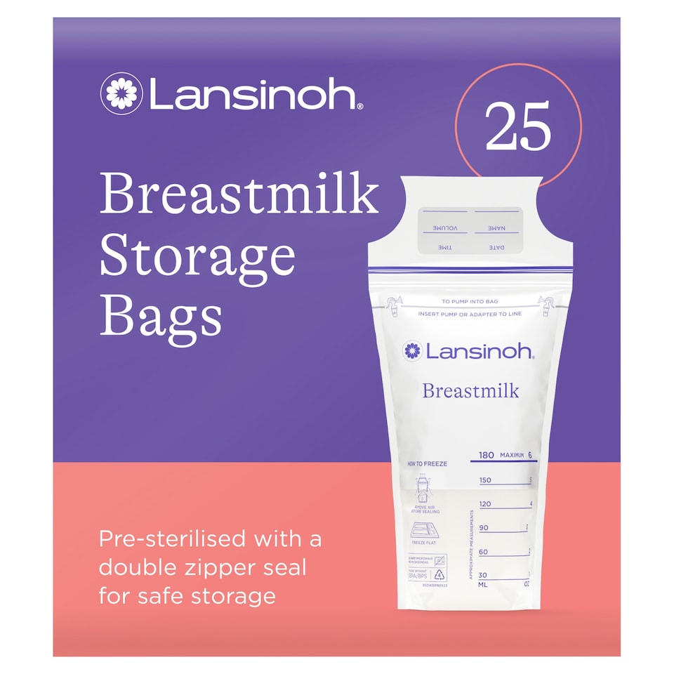 image 1 of Lansinoh Breastmilk Storage Bags 25 Pack