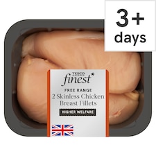 Tesco Finest 2 Cornfed Free Range Chicken Breast Fillets 270G-470G