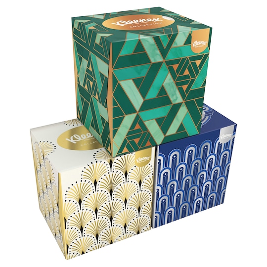 Kleenex Collection Single Cube Tissues 56S Tesco Groceries