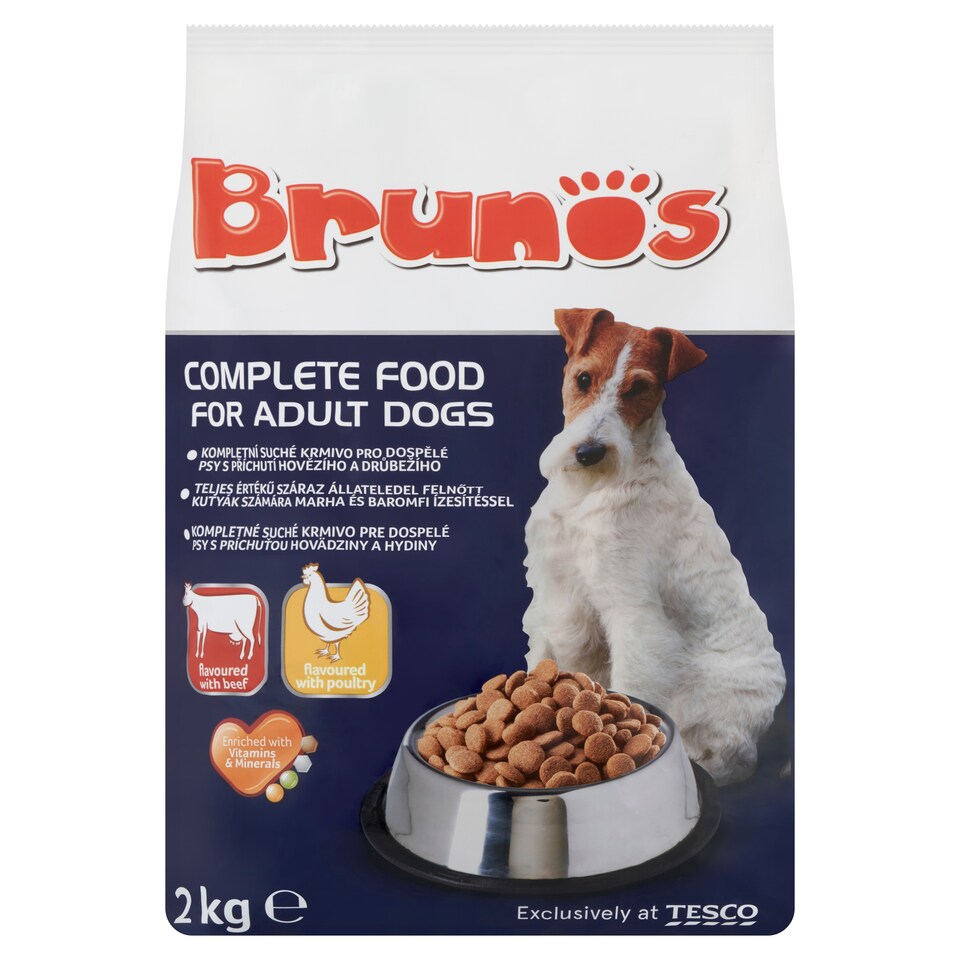 Brunos teljes értékű száraz állateledel felnőtt kutyák számára marha és baromfi ízesítéssel 2 kg