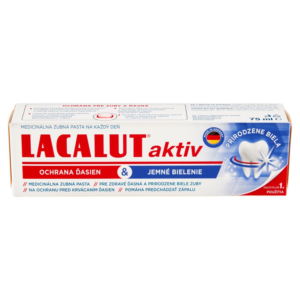 image 1 of Lacalut Aktiv Medicinal Toothpaste 75 ml