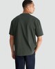 image 3 of F&F Pure Cotton Heavyweight Stripe Print T-Shirt in Green