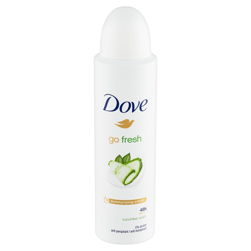 image 1 of Dove Go Fresh Cucumber Scent Antiperspirant Spray 150ml
