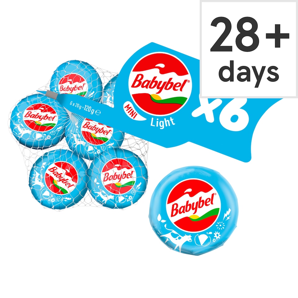 Mini Babybel Light Cheese 6 Pack, 120 G