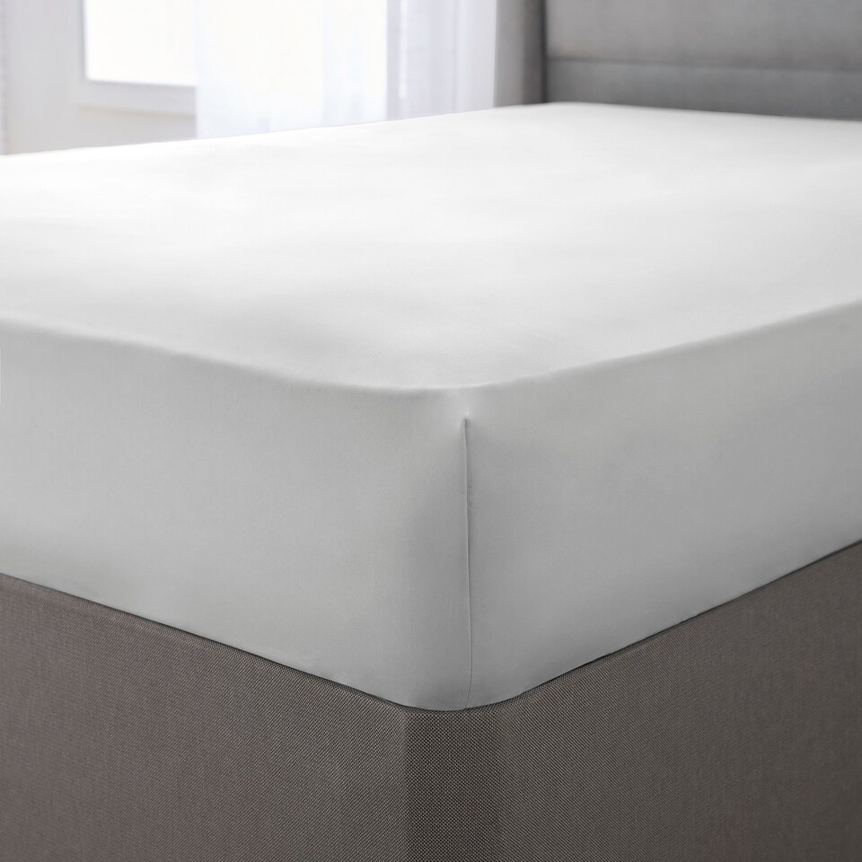 Silent Night White Supersoft Fitted Sheet Kingsize Tesco Groceries