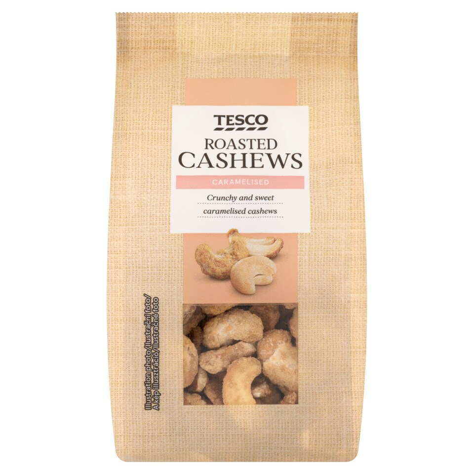 Tesco Roasted Caramelised Cashews 120g