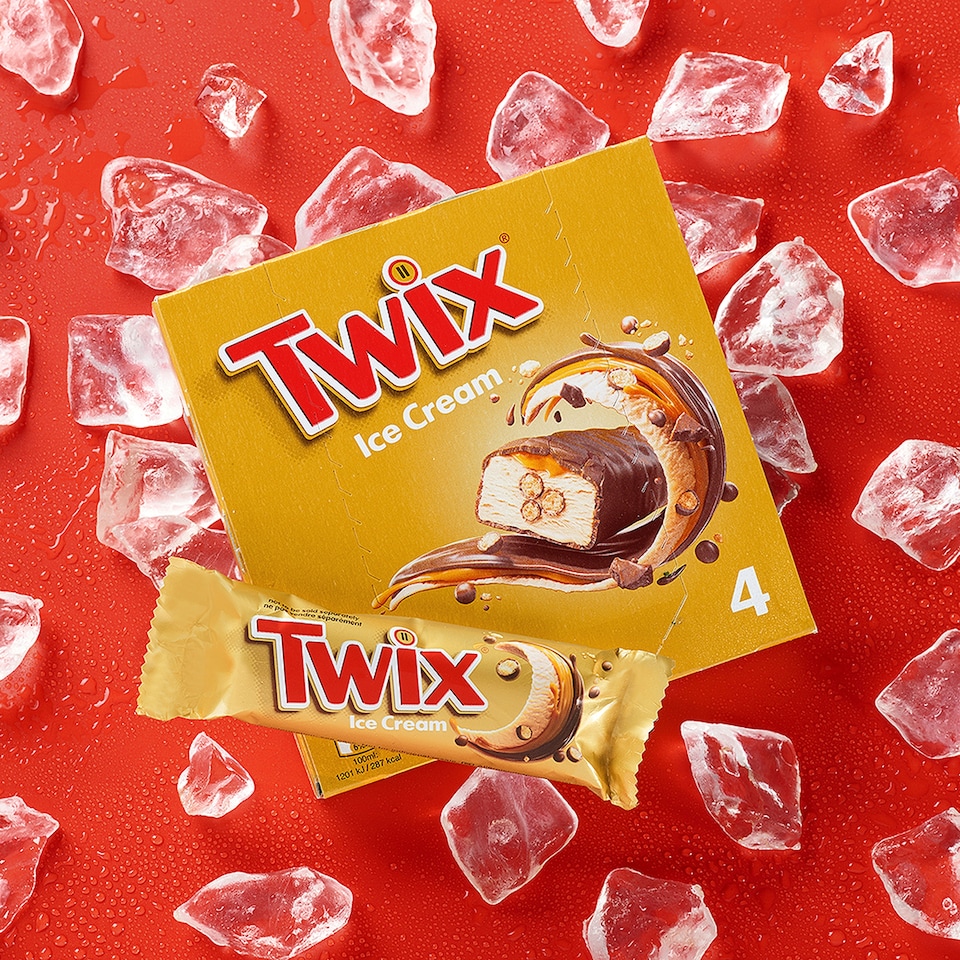 image 1 of Twix Ice Cream Bars 4x43.1ml