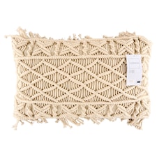 Macrame Decorative Cushion 30 x 50 cm