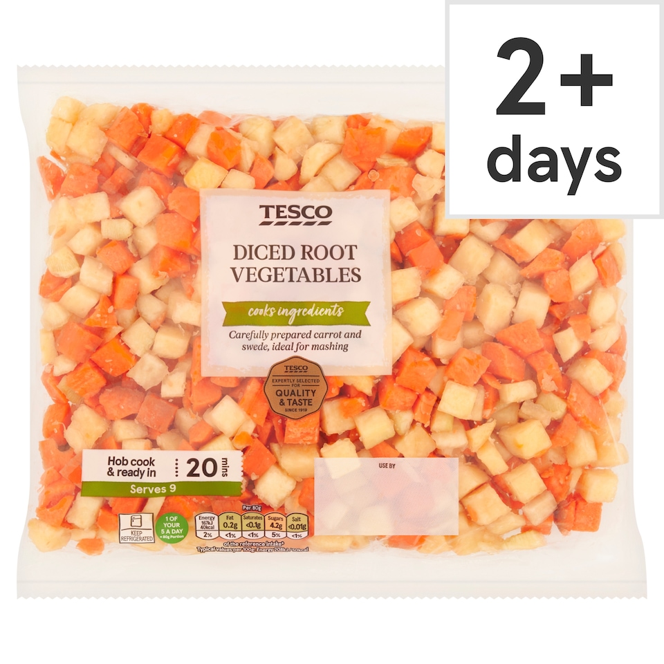 Tesco Diced Root Vegetables 720G
