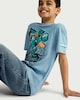 image 2 of Minecraft Pure Cotton Diamond Miner T-Shirt in Blue